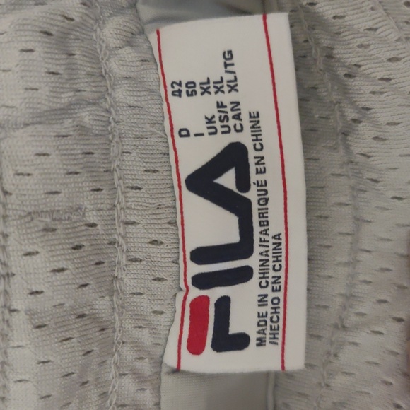 Fila Grey and muted Turquoise Track Pants - Picture 3 of 5